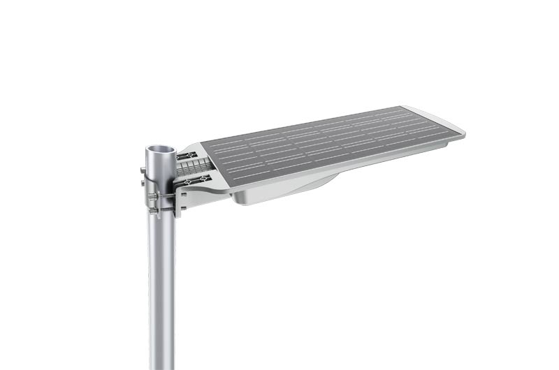 Integrated solar street light