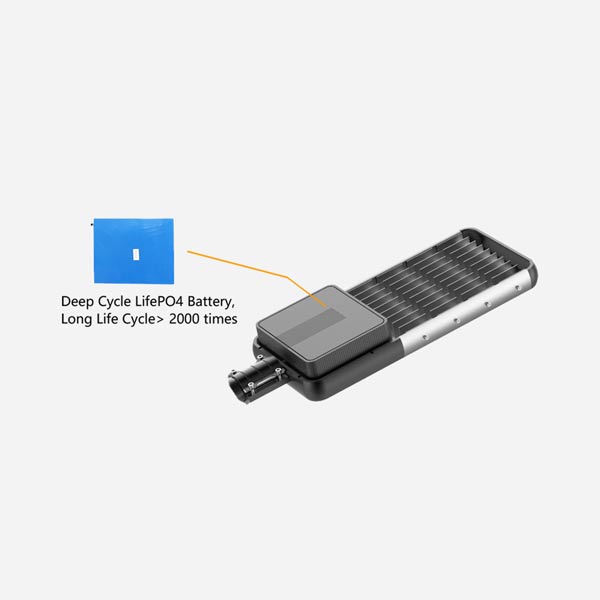 solar street light with battery