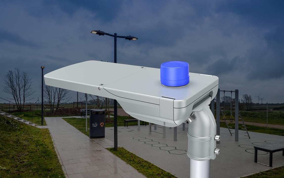 led street light with photocell